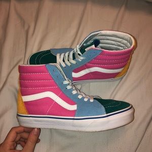 Multi-colored old skool vans